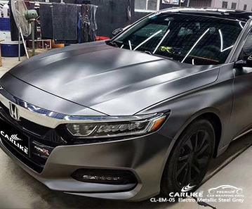 CARLIKE CL-EM-05 matte electro metallic steel grey vinyl removable auto wrap Pennsylvania United States - CARLIKE WRAP