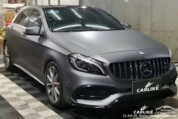 CARLIKE CL-EM-05 steel grey matte electro metallic vinyl wrap car Calamba Philippines - CARLIKE WRAP