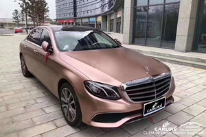 CARLIKE CL-EM-09 VINILO ELECTROMETÁLICO MATE ORO ROSA para envoltura de automóvil