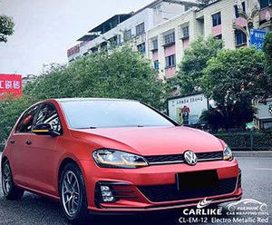 CARLIKE CL-EM-12 matte electro metallic red vinyl for vw