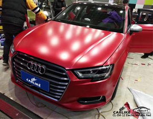 CARLIKE CL-EM-12 ENVOLTURA DE VINILO ELECTROMETÁLICO ROJO MATE AUDI 