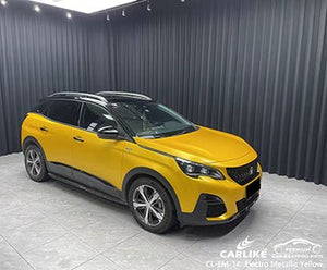 CARLIKE CL-EM-14 matte electro metallic yellow vinyl for peugeot