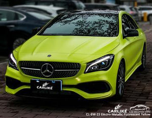 CARLIKE CL-EM-15 ENVOLTURA DE VINILO ELECTROMETÁLICO MATE AMARILLO FLUORESCENTE MERCEDES-BENZ 