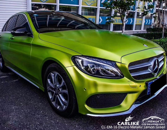 CARLIKE CL-EM-16 LEMON GREEN MATTE ELECTRO METALLIC MERCEDES-BENZ WRAP - CARLIKE WRAP