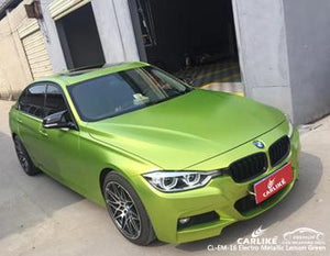 CARLIKE CL-EM-16 ENVOLTURA DE VINILO ELECTRO METALIZADO MATE VERDE LIMÓN BMW 