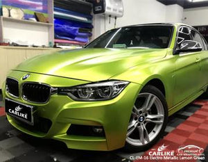 CARLIKE CL-EM-16 ENVOLTURA DE VINILO ELECTRO METALIZADO MATE VERDE LIMÓN BMW 