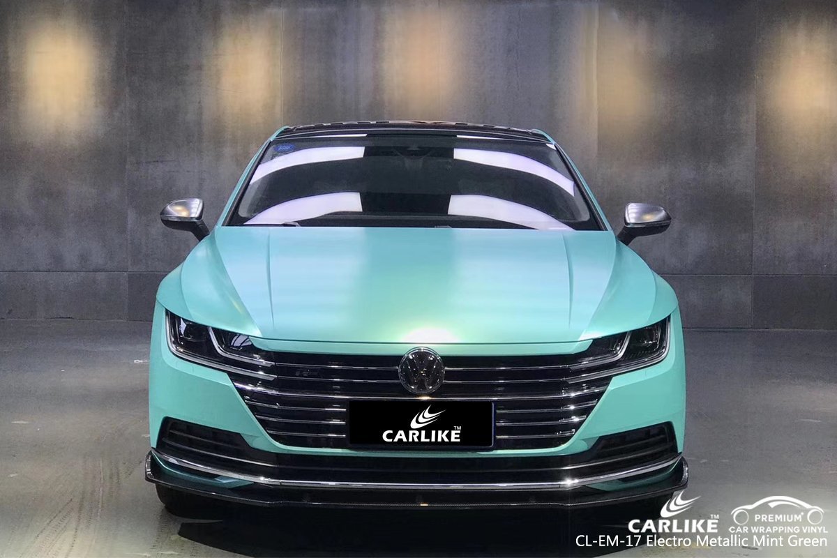 CARLIKE CL-EM-17 MINT GREEN MATTE ELECTRO METALLIC VINYL For Volkswage