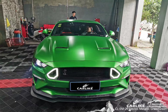 CARLIKE CL-EM-20 GRASS GREEN MATTE ELECTRO METALLIC VINYL - CARLIKE WRAP