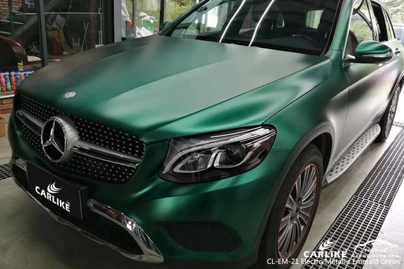 CARLIKE CL-EM-21 EMERALD GREEN MATTE ELECTRO METALLIC VINYL For Mercedes - CARLIKE WRAP