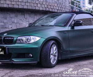 CARLIKE CL-EM-21 matte electro metallic emerald green vinyl for bmw