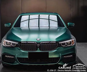 CARLIKE CL-EM-21 matte electro metallic emerald green vinyl for bmw