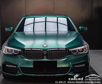 CARLIKE CL-EM-21 matte electro metallic emerald green vinyl for bmw - CARLIKE WRAP