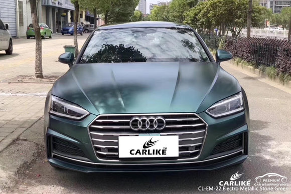 CARLIKE CL-EM-22 STONE GREEN MATTE ELECTRO METALLIC VINYL For Audi - CARLIKE WRAP