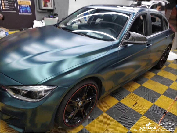 CARLIKE CL-EM-22 STONE GREEN MATTE ELECTRO METALLIC VINYL WRAPS - CARLIKE WRAP