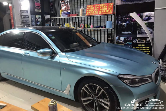 CARLIKE CL-EM-24 lake blue matte electro metallic vinyl wrap car Gaziantep Turkey - CARLIKE WRAP