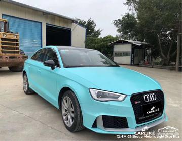 CARLIKE CL-EM-26 LIGHT SKYE BLUE MATTE ELECTRO METALLIC VINYL WRAP AUDI - CARLIKE WRAP