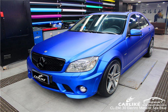 CARLIKE CL-EM-30 SEA BLUE MATTE ELECTRO METALLIC VINYL CAR WRAPS - CARLIKE WRAP