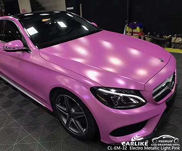 CARLIKE CL-EM-32 matte electro metallic light pink perfect vinyl for Mercedes-Benz Cameroon - CARLIKE WRAP