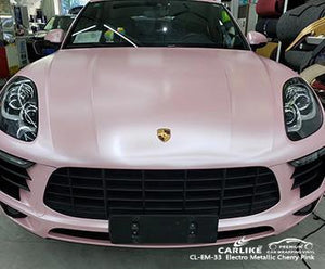 CARLIKE CL-EM-33 mate electro metalizado rosa cereza vinilo auto pintura color diseño envuelve Carolina del Norte Estados Unidos