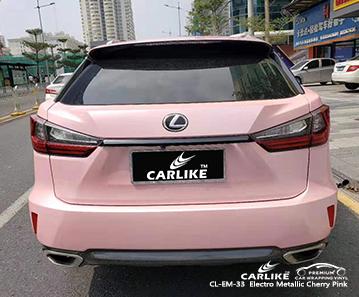 CARLIKE CL-EM-33 matte electro metallic cherry pink vinyl for lexus - CARLIKE WRAP