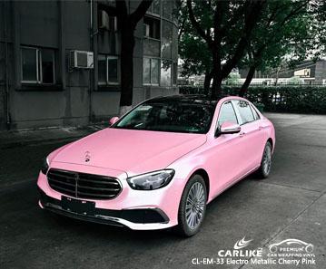 CARLIKE CL-EM-33 matte electro metallic cherry pink vinyl for Mercedes-Benz - CARLIKE WRAP