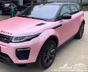 CARLIKE CL-EM-33 matte electro metallic cherry pink vinyl for range rover