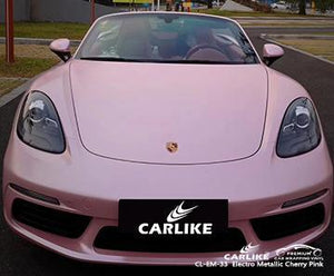 CARLIKE CL-EM-33 vinilo mate electro metalizado rosa cereza camión Minas Gerais Brasil