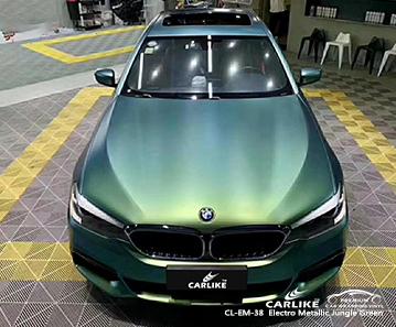 CARLIKE CL-EM-38 matte electro metallic jungle green vinyl decal wrapping Goias Brazil - CARLIKE WRAP