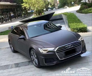 CARLIKE CL-EM-43 matte electro metallic black purple vinyl for audi