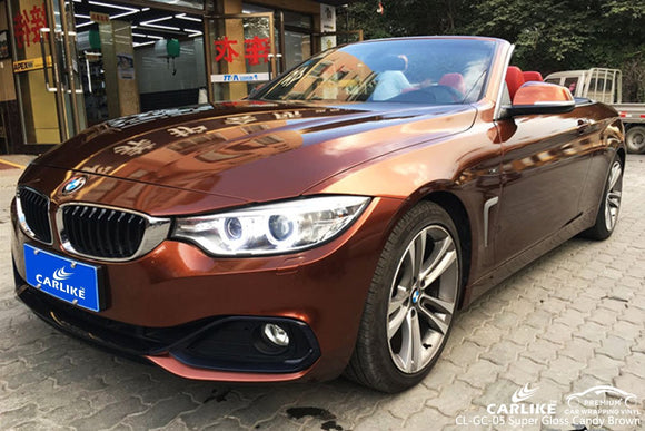 CARLIKE CL-GC-05 SUPER GLOSS CANDY BROWN VINYL For BMW - CARLIKE WRAP