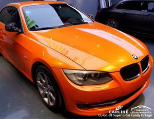 CARLIKE CL-GC-08 ENVOLTURA DE VINILO SUPER BRILLANTE NARANJA CARAMELO BMW 