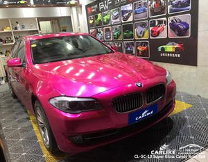 CARLIKE CL-GC-10 ENVOLTURA DE VINILO SUPER BRILLANTE CANDY ROSE ROJO BMW 