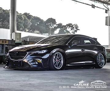 CARLIKE CL-GE-01 gloss electro metallic black gold air free vehicle wrapping vinyl Greece - CARLIKE WRAP