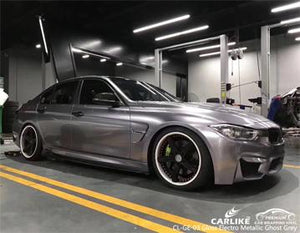 CARLIKE CL-GE-03 ENVOLTURA BMW DE VINILO GRIS FANTASMA ELECTROMETÁLICO BRILLANTE 