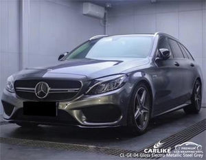 CARLIKE CL-GE-04 BRILLO ELECTRO METALIZADO ACERO GRIS ENVOLTURA MERCEDES-BENZ 