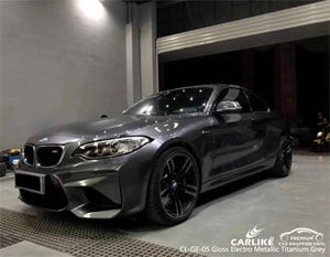 CARLIKE CL-GE-05 ENVOLTURA DE VINILO GRIS TITANIO ELECTROMETÁLICO BRILLANTE BMW 