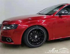 CARLIKE CL-GE-07 ENVOLTURA DE VINILO ROJO ELECTROMETÁLICO BRILLANTE AUDI 