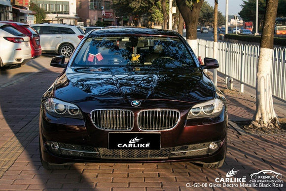 CARLIKE CL-GE-08 GLOSS ELECTRO METALLIC BLACK ROSE VINYL For BMW - CARLIKE WRAP