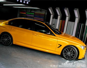 CARLIKE CL-GE-17 ENVOLTURA DE VINILO ELECTRO METALIZADO AMARILLO OSCURO BRILLANTE BMW 