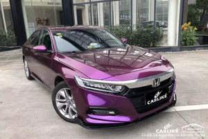 CARLIKE CL-GE-18 Envoltura de vinilo para automóvil púrpura electrometálico brillante para Honda