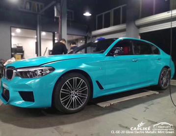 CARLIKE CL-GE-20 GLOSS ELECTRO METALLIC MINT GREEN VINYL WRAP BMW ...