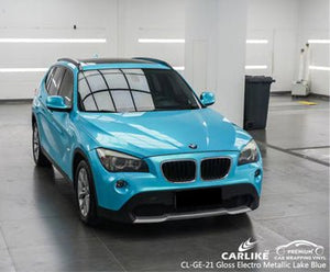 CARLIKE CL-GE-21 gloss electro metallic lake blue vinyl for bmw