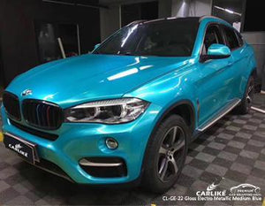 CARLIKE CL-GE-22 ENVOLTURA DE VINILO ELECTRO METALIZADO AZUL MEDIO BRILLANTE BMW 