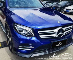 CARLIKE CL-GE-25 gloss electro metallic sapphire blue vinyl for mercedes-benz