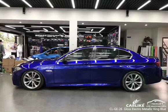 CARLIKE CL-GE-26 gloss electro metallic king blue vinyl vehicle wrap North West South Africa - CARLIKE WRAP