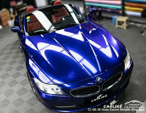 CARLIKE CL-GE-26 BRILLO ELECTRO METALIZADO KING BLUE ENVOLTURA DE VINILO BMW 