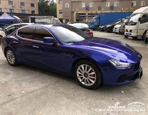 CARLIKE CL-GE-26 BRILLO ELECTRO METALIZADO KING BLUE ENVOLTURA DE VINILO MASERATI 