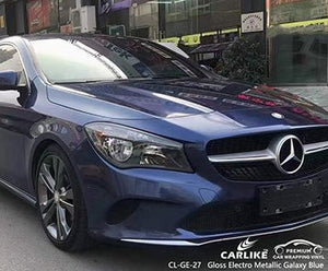 CARLIKE CL-GE-27 gloss electro metallic galaxy blue vinyl for benz