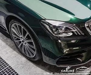 CARLIKE CL-GE-30 gloss electro metallic emerald green vinyl for benz