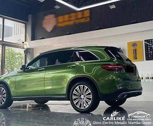 CARLIKE CL-GE-31 gloss electro metallic mamba green vinyl for benz